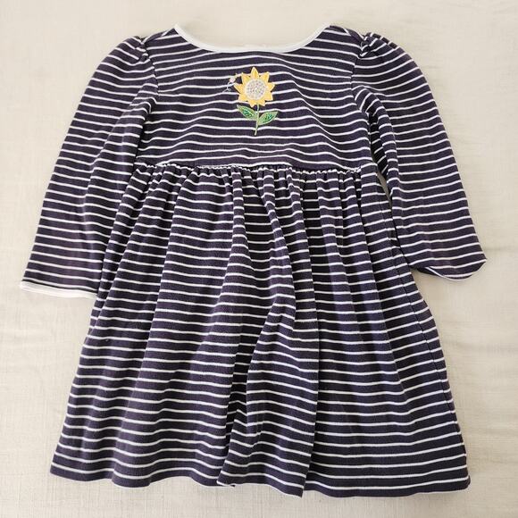 Vintage Y2k Gymboree Striped Sunflower Dress 4t - Picture 1 of 6